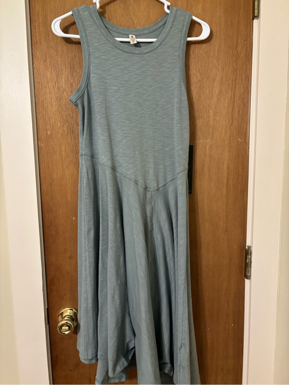 Sleeveless Flowy Midi Dress in Dusty Sage